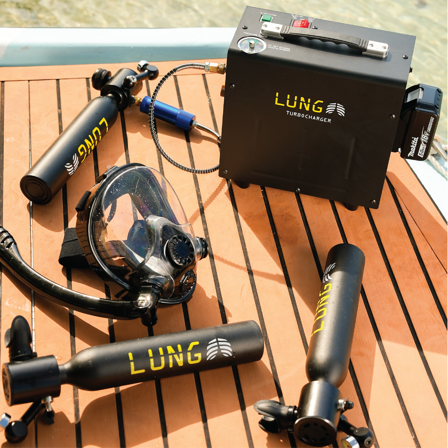 Lung T-500 + Hand Pump + Turbocharger + Sub-Mask