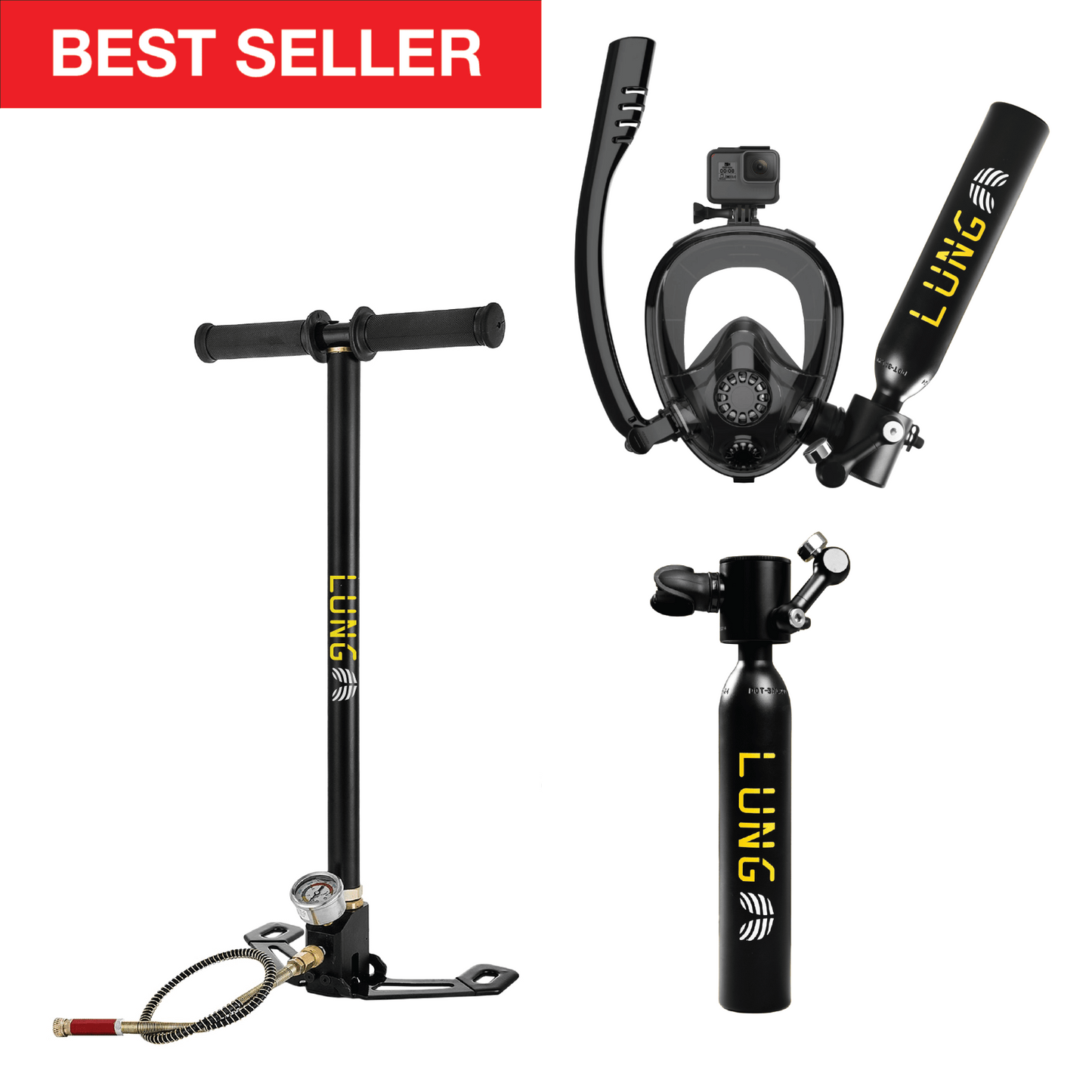 Lung T-500 + Hand Pump + Sub-Mask