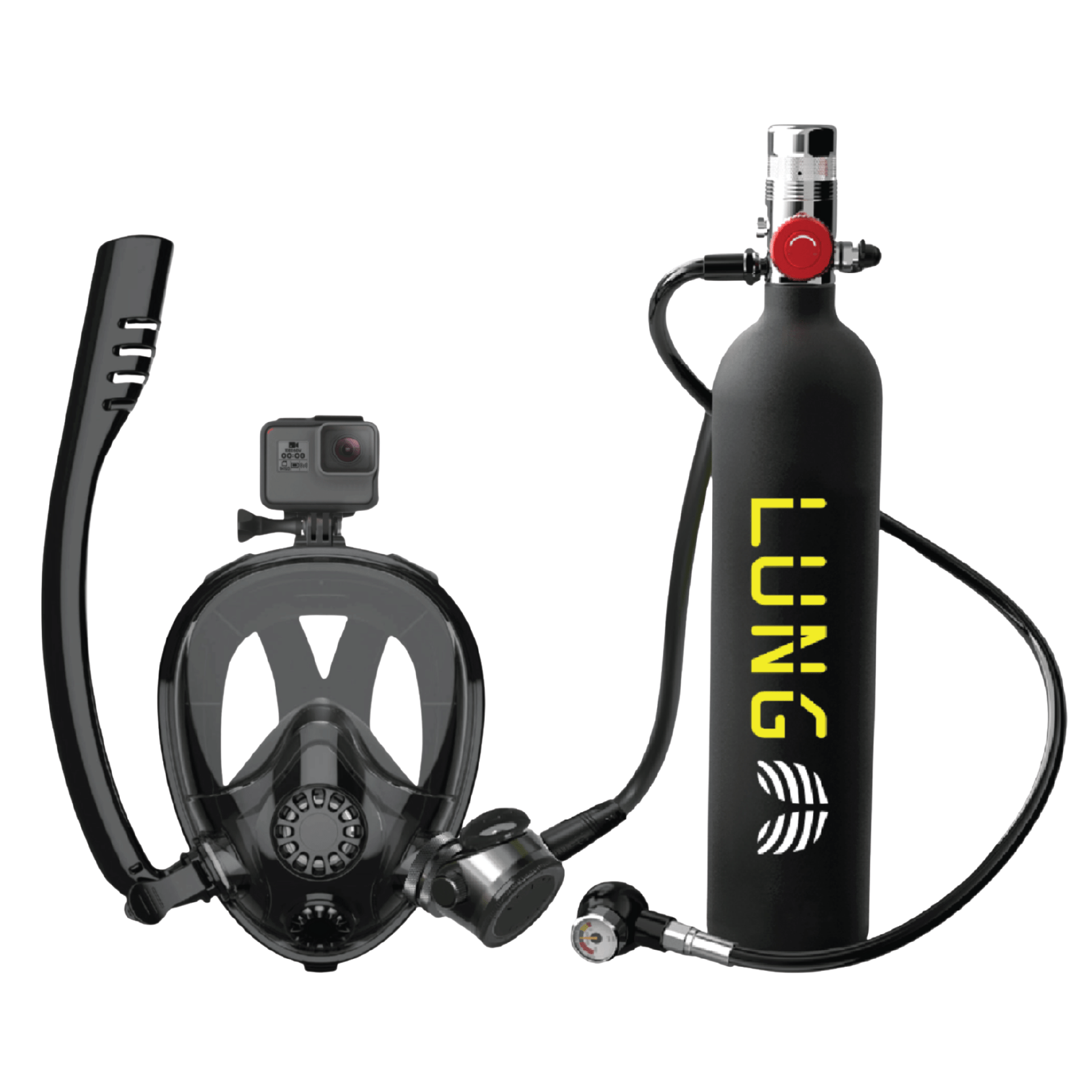 Tank Mask Lung Sub-Mask | Full-face Snorkelling Mask – Lung Tank