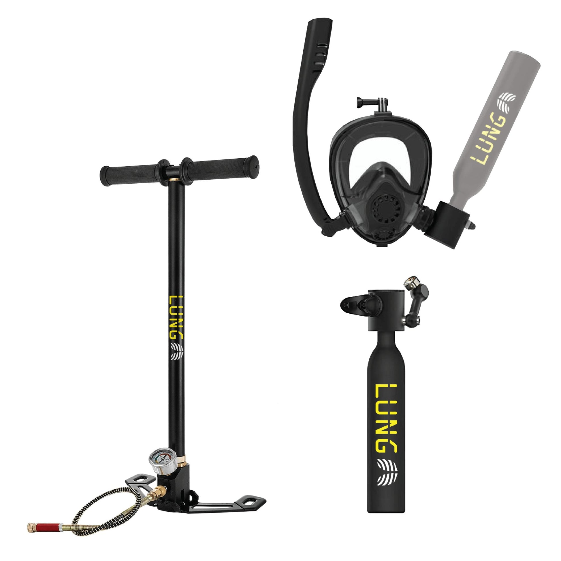 Lung T 500 Hand Pump Sub Mask Lung Tank Lung T 500 Hand Pump Sub Mask Lung Tank