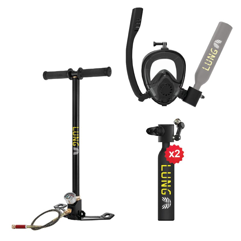 Lung T 500 Hand Pump Sub Mask Lung Tank Lung T 500 Hand Pump Sub Mask Lung Tank